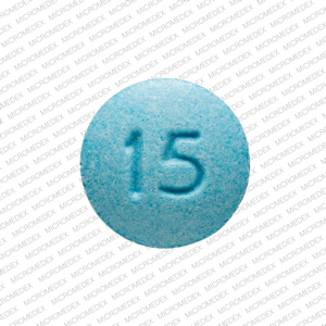 Morphine sulfate extended-release 15 mg 15 E652 Back