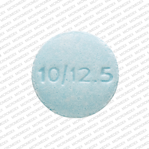 Hydrochlorothiazide and lisinopril 12.5 mg / 10 mg 10/12.5 Logo 5033 Back