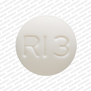 Pill RI3 White Round is Risperidone