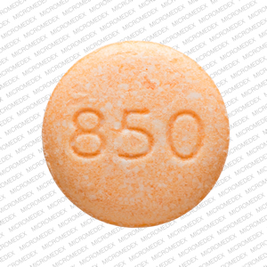 Guanfacine hydrochloride extended-release 1 mg Logo (Actavis) 850 Back