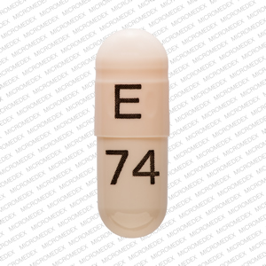 Venlafaxine hydrochloride extended release 75 mg E 74