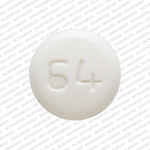 Pill H 64 White Round is Aripiprazole