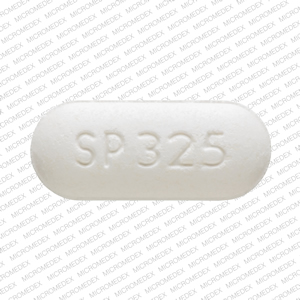 Acetaminophen, caffeine and isometheptene mucate 325 mg / 20 mg / 65 mg SP 325 Front