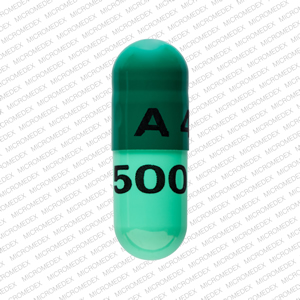 Cephalexin monohydrate 500 mg A 43 500 mg Front