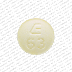Clonazepam 0.5 mg E 63 Front