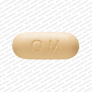 Pill O M 650 Yellow Capsule-shape is Ultracet