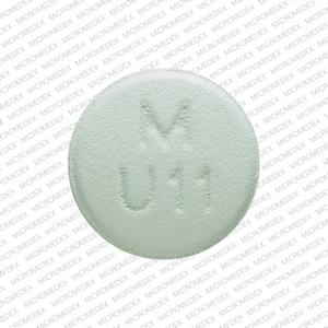 Bupropion hydrochloride extended release (SR) 100 mg M U11 Front