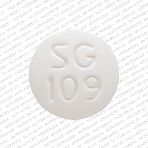 Pill SG 109 White Round is Carisoprodol