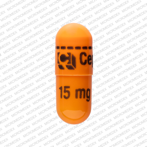 Amrix 15 mg Logo Cephalon 15 mg Front