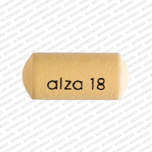 Concerta 18 mg alza 18 Front