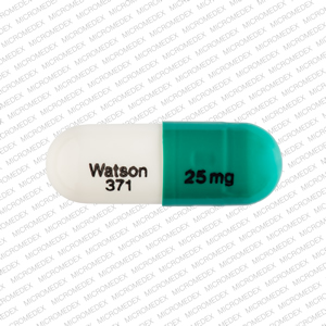 Loxapine succinate 25 mg Watson 371 25 mg