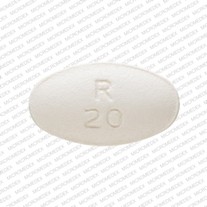 Pill R 20 0168 White Oval is Olanzapine