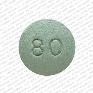 Oxycontin 80 mg OP 80 Back