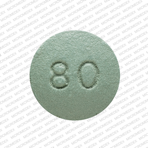 Oxycontin 80 mg OP 80 Back