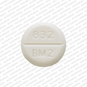 Benztropine mesylate 2 mg 832 BM2 Front