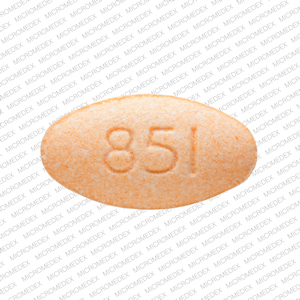 Guanfacine hydrochloride extended-release 2 mg Logo (Actavis) 851 Back