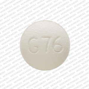 Pill G76 White Round is Oxymorphone Hydrochloride Extended-Release