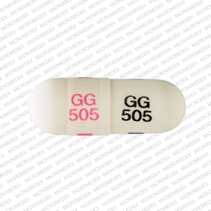 Pill GG 505 GG 505 White Capsule/Oblong is Oxazepam