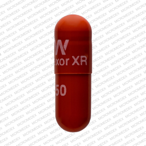 Venlafaxine hydrochloride extended-release 150 mg W Effexor XR 150 Back