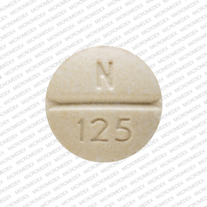 Nature-throid 81.25 mg (1 ¼ Grain) RLC N 125 Back