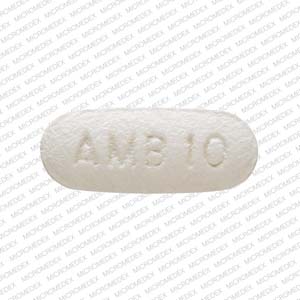 Ambien 10 mg AMB 10 5421 Front