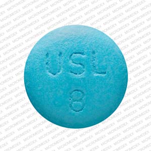 Potassium chloride extended-release 8 mEq (600 mg) USL 8 Front
