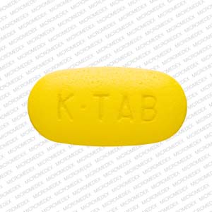 Potassium chloride extended-release 10 mEq (750 mg) K-TAB a Back