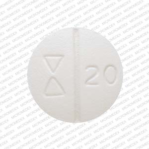 Escitalopram oxalate 20 mg 5852 Logo 20 Back