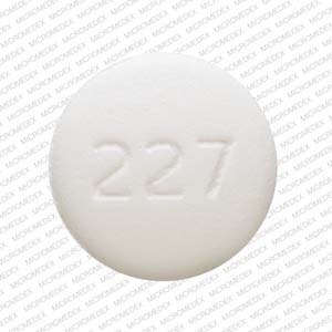 Pill 227 White Round is Metformin Hydrochloride