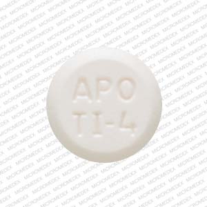Tizanidine hydrochloride 4 mg APO TI-4 Front
