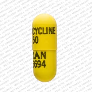 Minocycline hydrochloride 50 mg MINOCYCLINE 50 DAN 5694 Back