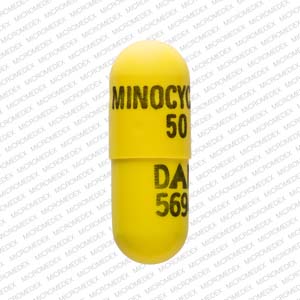 Minocycline hydrochloride 50 mg MINOCYCLINE 50 DAN 5694 Front