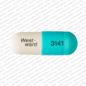 Pill West- ward 3141 Blue Capsule/Oblong is Morgidox