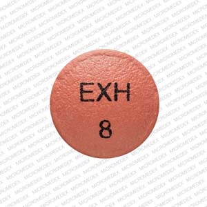 Pill EXH 8 Red Round is Hydromorphone Hydrochloride Extended-Release