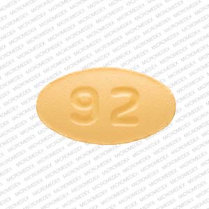 F 92 Pill Yellow Oval 8mm - Pill Identifier