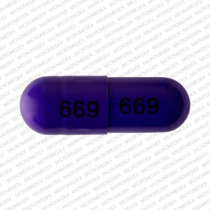 Pill 669 669 Purple Capsule/Oblong is Diltiazem Hydrochloride Extended Release