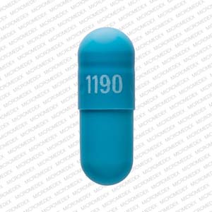 Pill 1190 Blue Capsule/Oblong is Tolterodine Tartrate Extended Release