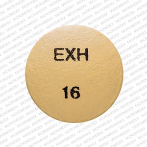 Pill EXH 16 Yellow Round is Hydromorphone Hydrochloride Extended-Release