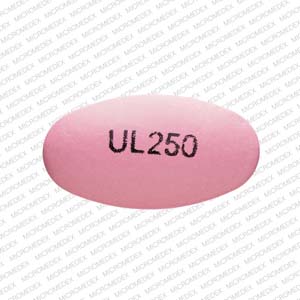 Divalproex sodium delayed release 250 mg UL 250 Front