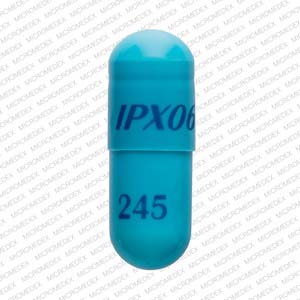 Rytary carbidopa 61.25 mg / levodopa 245 mg IPX066 245 Front