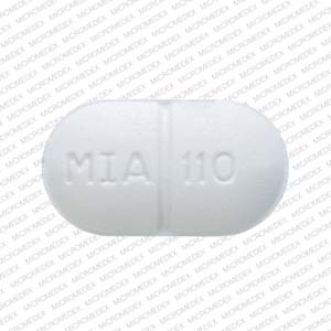 Acetaminophen, butalbital and caffeine 325 mg / 50 mg / 40 mg MIA 110 Front