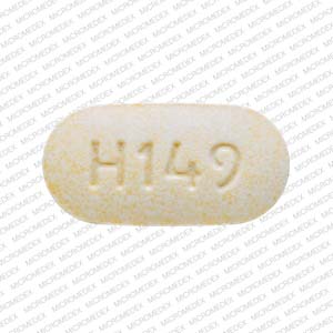 Pill H149 Yellow Capsule/Oblong is Lisinopril