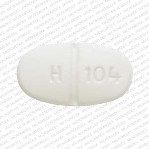 Metformin hydrochloride 1000 mg H 104 Front