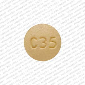 Pill C35 Tan Round is Philith