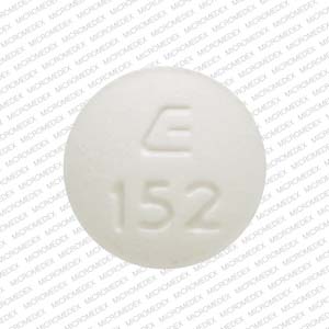 Hydrochlorothiazide and lisinopril 12.5 mg / 20 mg E 152 Front