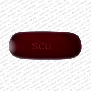 Pill SCU P58 Red Capsule/Oblong is Kao-tin