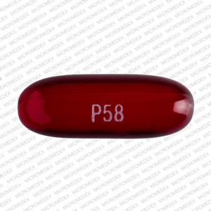 Pill SCU P58 Red Capsule/Oblong is Kao-tin