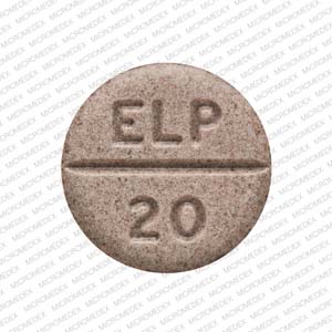 Enalapril maleate 20 mg ELP 20 Front