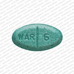 Warfarin sodium 6 mg WAR 6 Front