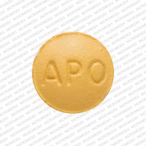 Pill APO ROS 5 Yellow Round is Rosuvastatin Calcium